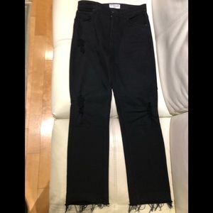 Pair of black jeans.